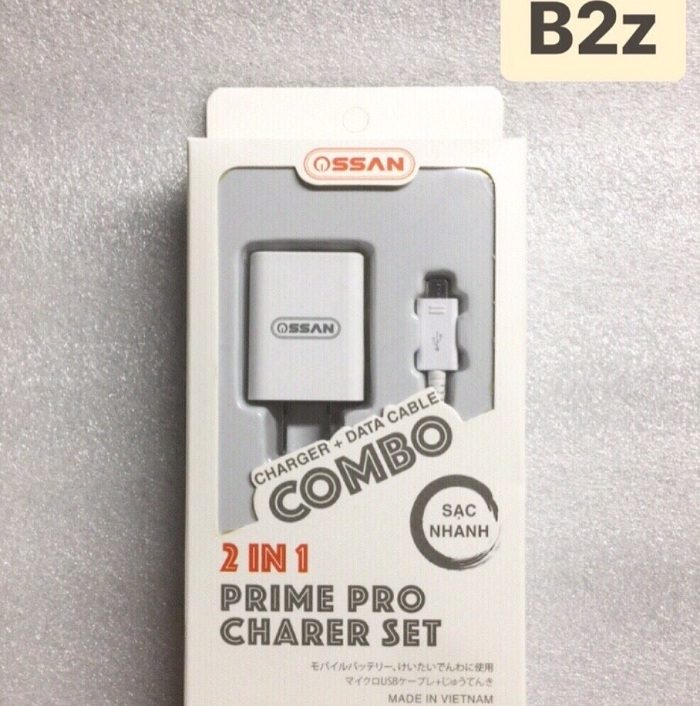 Combo sạc nhanh Micro chân dẹt OS-B2Z