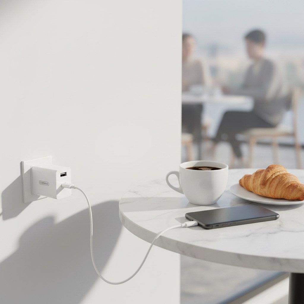 Bộ sạc Ossan cho iPhone củ 5V-2A + cáp Lightning Combo 2in1 OS-B2i - ảnh 2
